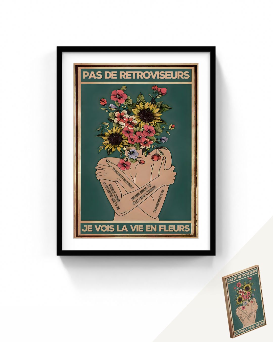 Sin espejos retrovisores, veo la vida en flores