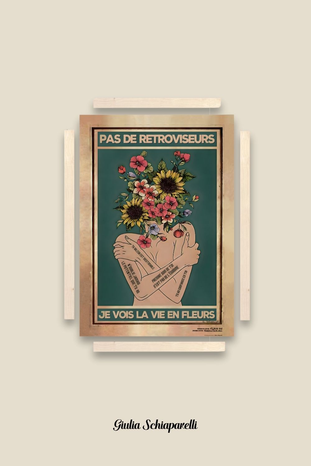 Sin espejos retrovisores, veo la vida en flores