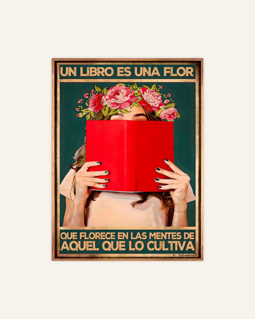 Un libro es una flor que florece de las mentes de aquel que lo cultiva