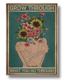 No mirrors, I see life in flowers