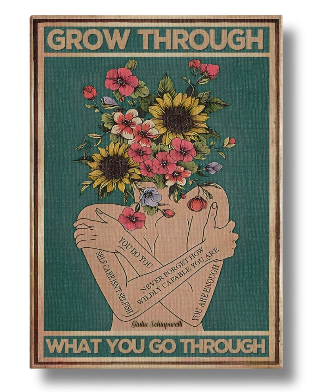 Sin espejos retrovisores, veo la vida en flores