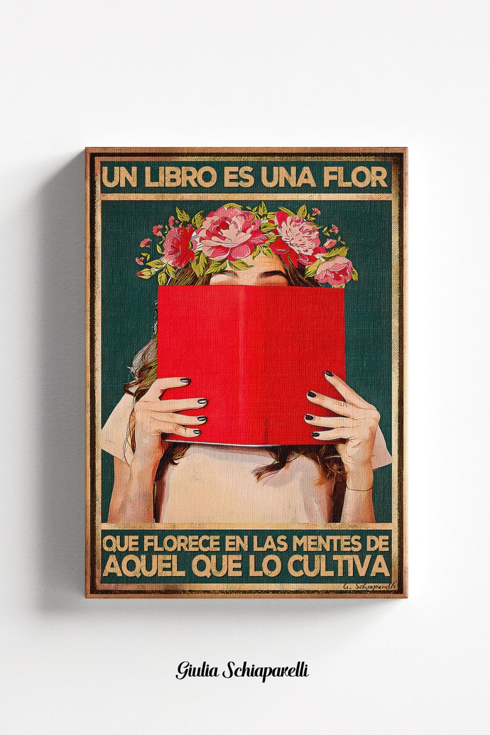 Un libro es una flor que florece de las mentes de aquel que lo cultiva