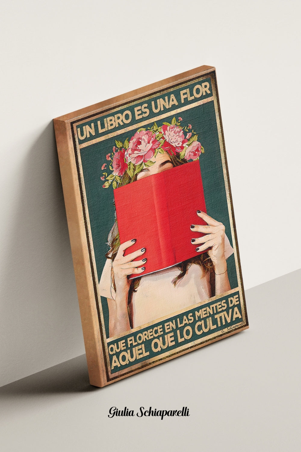 Un libro es una flor que florece de las mentes de aquel que lo cultiva