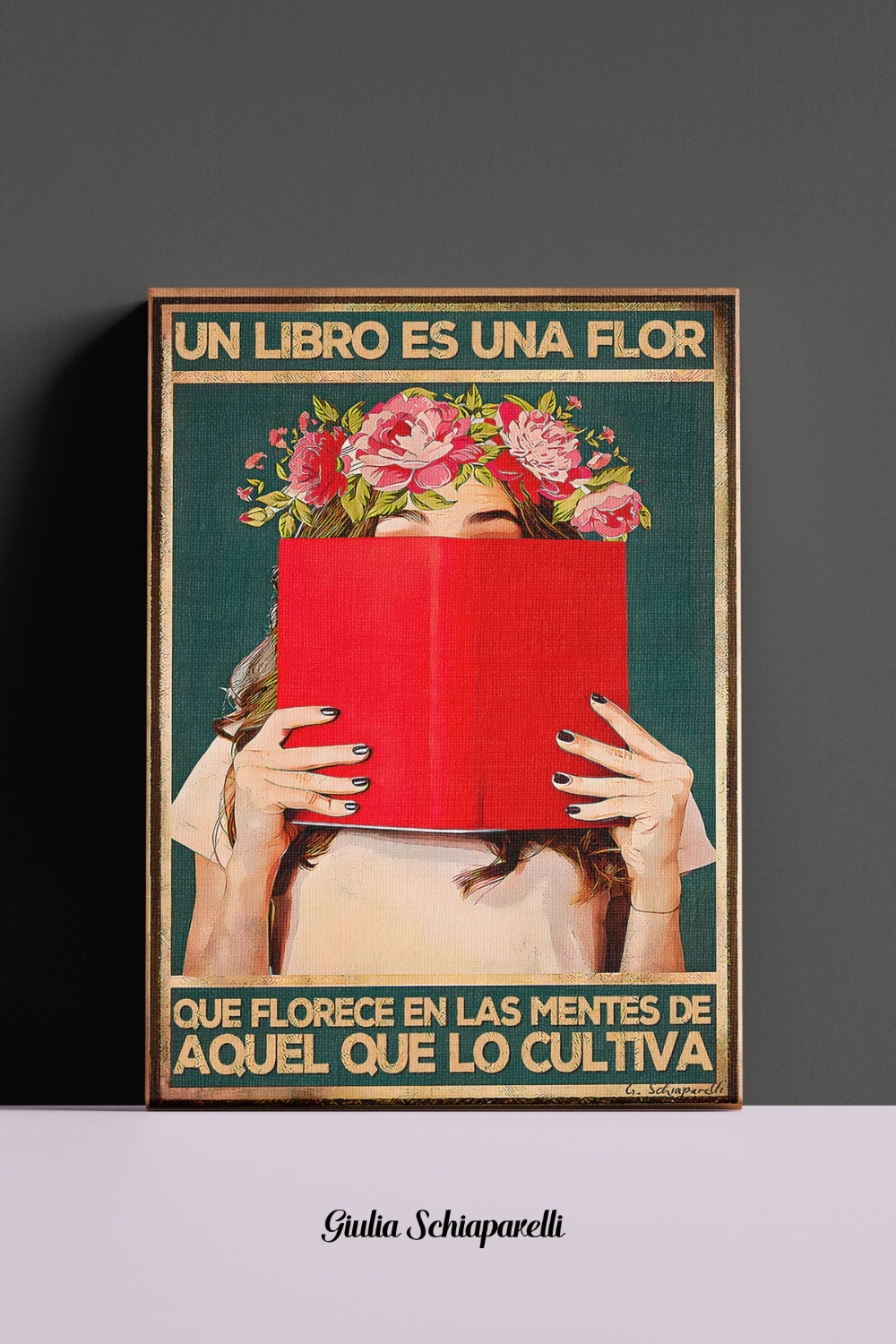 Un libro es una flor que florece de las mentes de aquel que lo cultiva