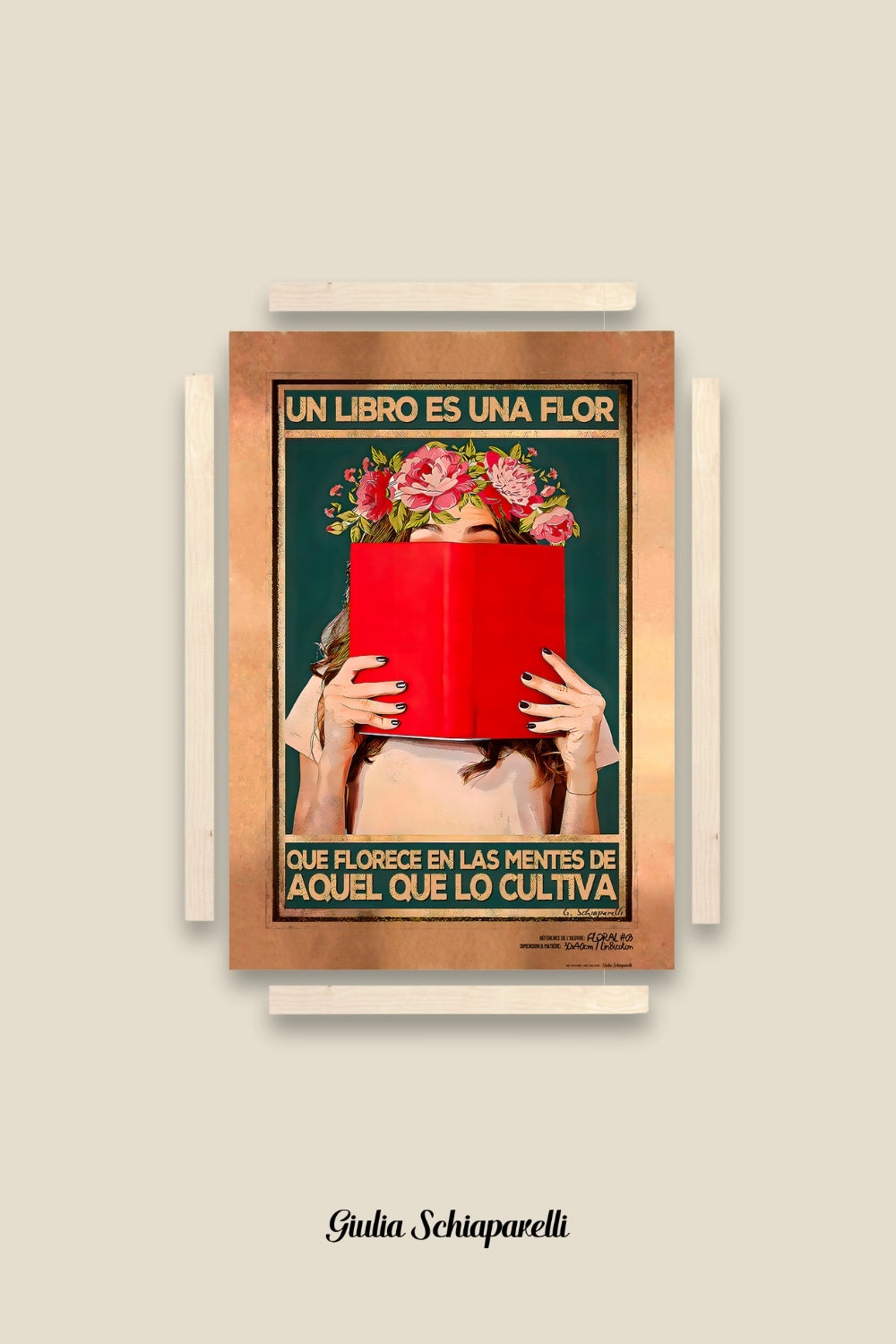 Un libro es una flor que florece de las mentes de aquel que lo cultiva