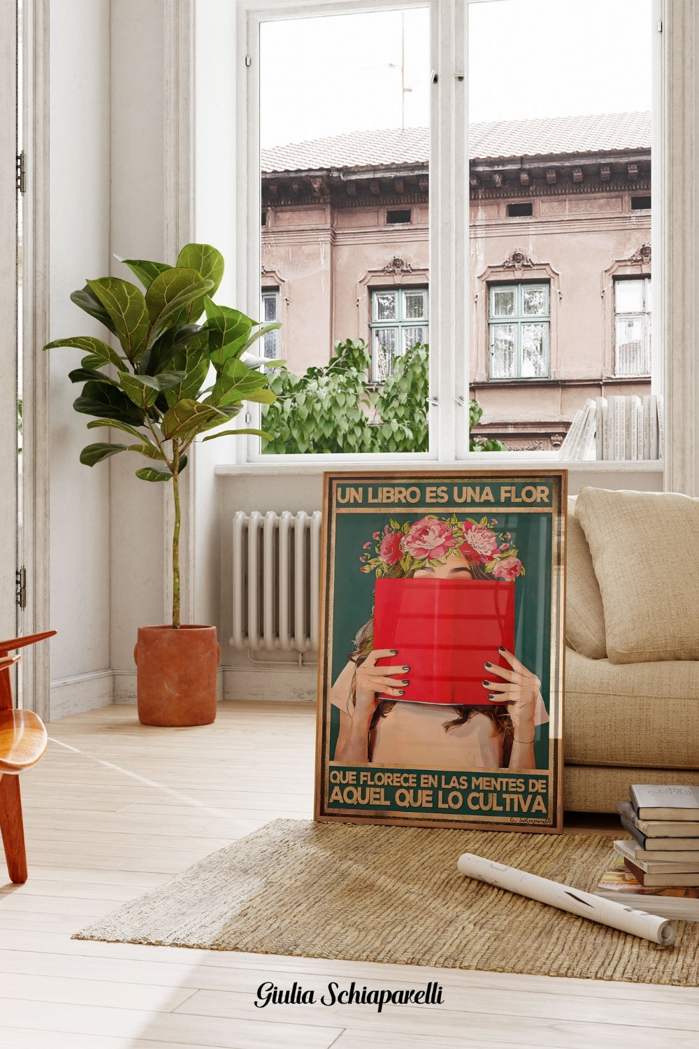 Un libro es una flor que florece de las mentes de aquel que lo cultiva