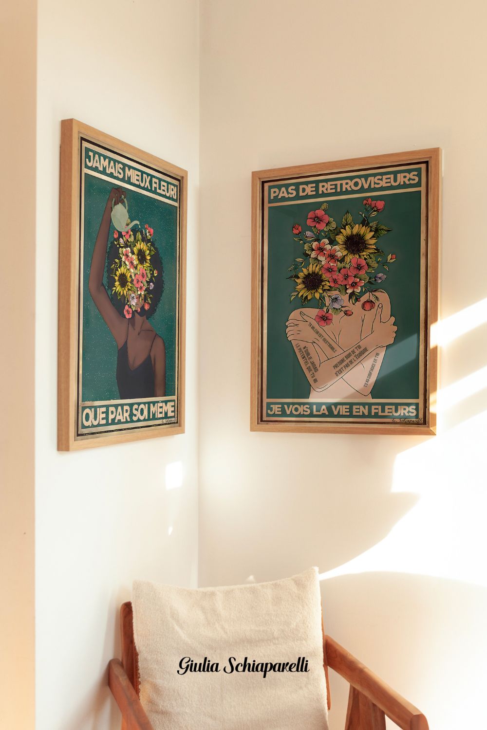 Sin espejos retrovisores, veo la vida en flores