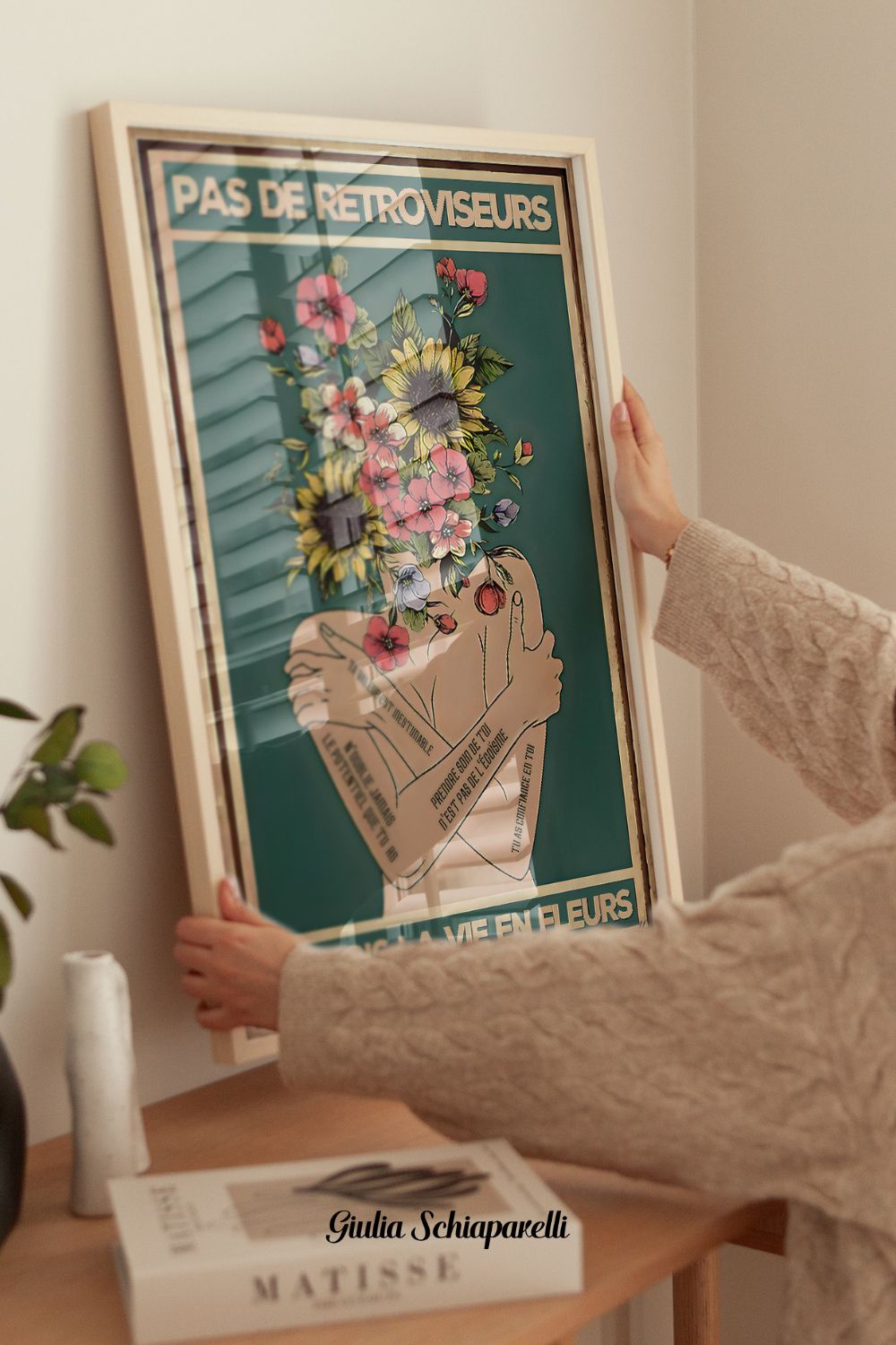 Sin espejos retrovisores, veo la vida en flores