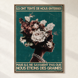 TEST COTON-LIN SANS CADRE — Ils ont tenté de nous enterrer, mais ils ne savaient pas que nous étions des graines