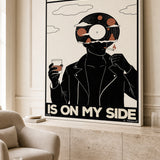 Interior styling with the “The universe is on my side — 02” canvas
