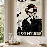 Interior styling with the “The universe is on my side — 01” canvas