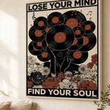 Interior styling with the “Lose your mind, find your soul” canvas