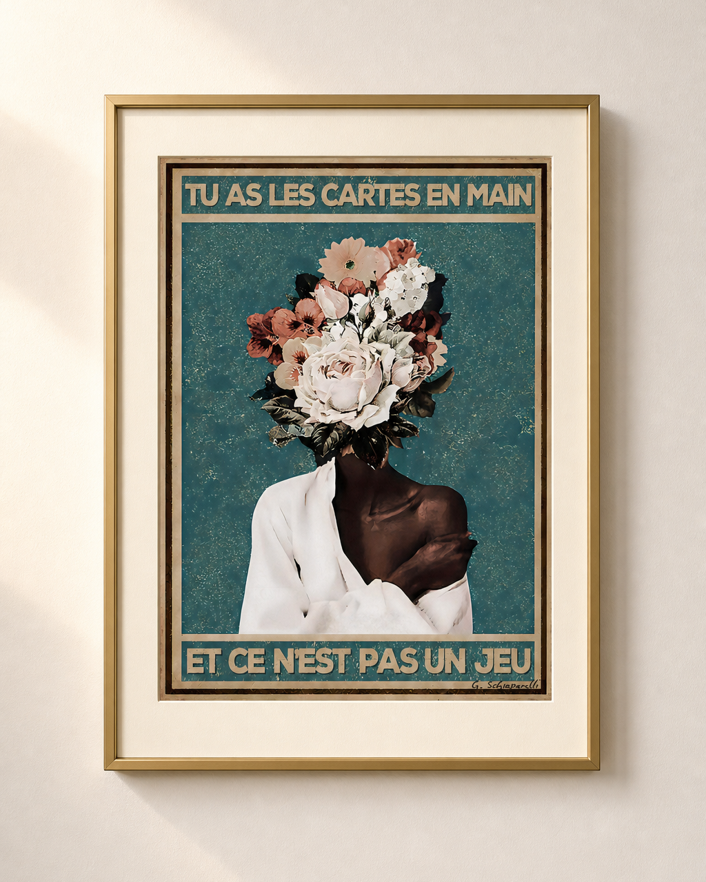 Mock-up van het canvas « Jij hebt de kaarten in handen en het is geen spel » — testvoorbeeld