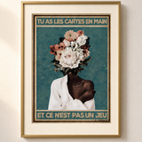 Mock-up van het canvas « Jij hebt de kaarten in handen en het is geen spel » — testvoorbeeld