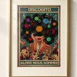 Mock-up van het doek « Discogito, alors nous sommes » — testvoorbeeld
