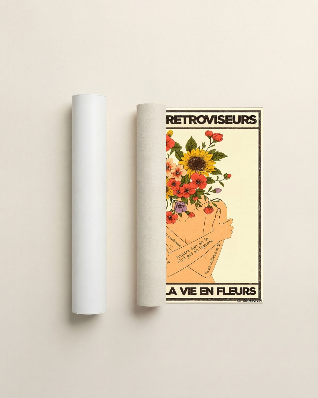 Sin retrovisores, veo la vida en flores 