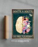 Tropfen für Tropfen blühen die Ideen 