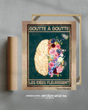 Tropfen für Tropfen blühen die Ideen 