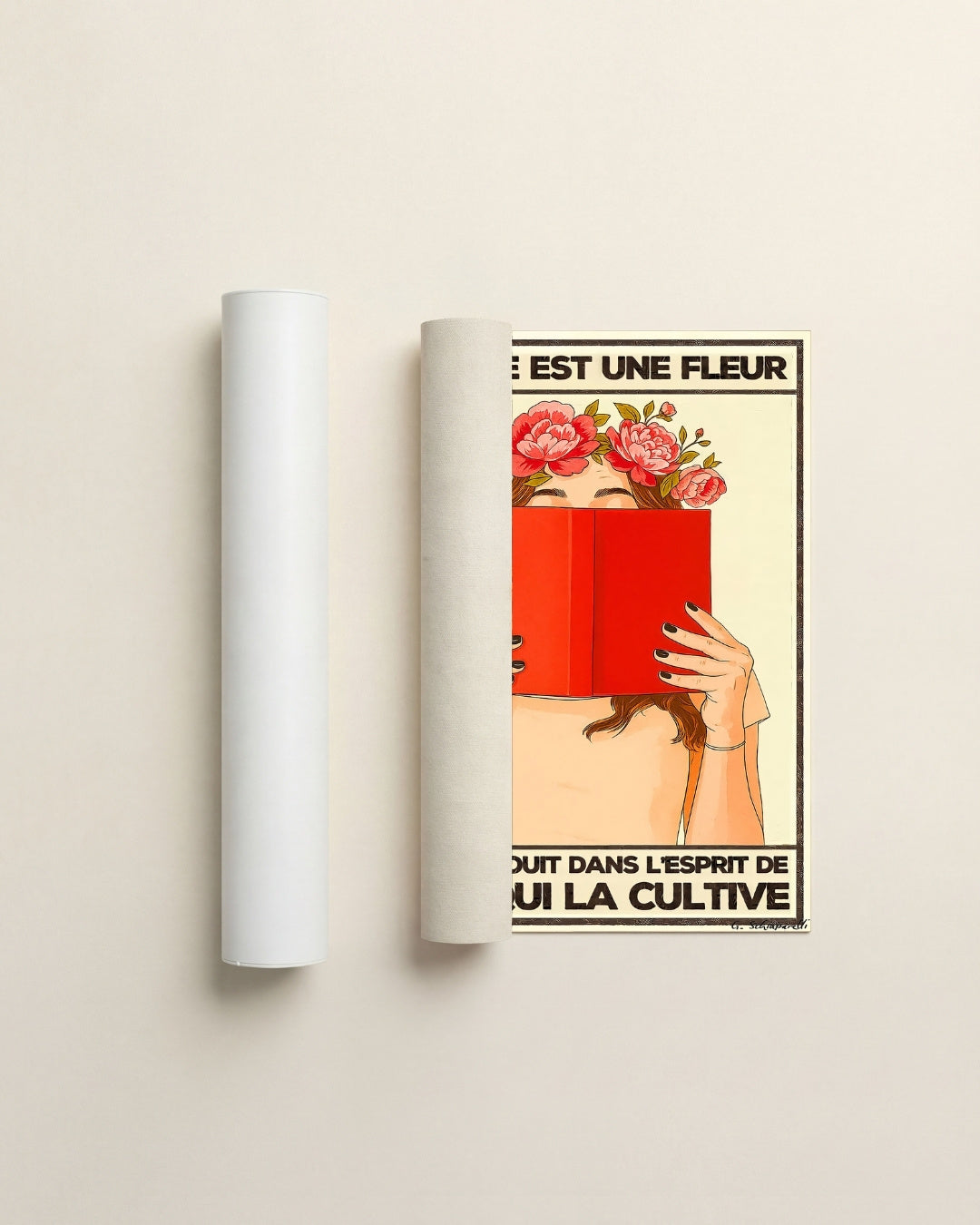 A book is a flower that blooms in the mind of the one who cultivates it 