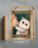 Er senkte den Blick und berührte das Herz 