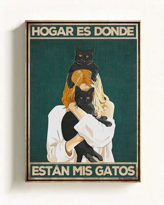 Hogar es donde están mis gatos
