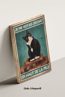 Me veía gato en la cima de la pila 
