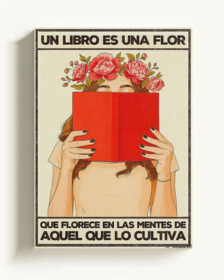A book is a flower that blooms from the minds of those who cultivate it 