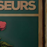 Canvas - Geen spiegels, ik zie het leven in bloemen 