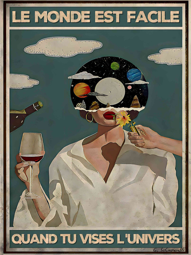 Die Welt ist einfach, wenn du das Universum anvisierst 