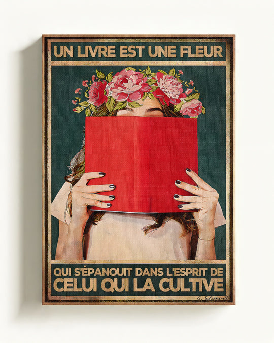 A book is a flower that blooms in the mind of the one who cultivates it 