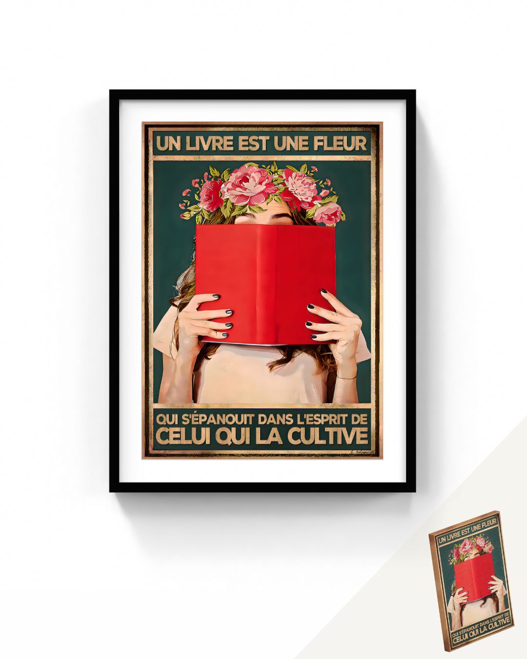 Un libro es una flor que florece en la mente de quien la cultiva 