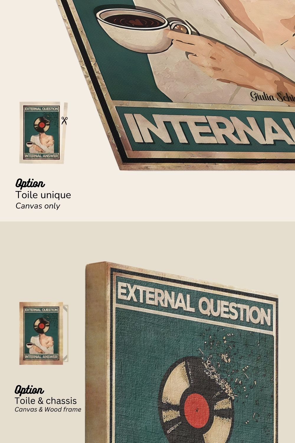 Pregunta externa, Respuesta interna 