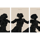 Triptyque — Liberté, Égalité, Fraternité présenté en trois panneaux