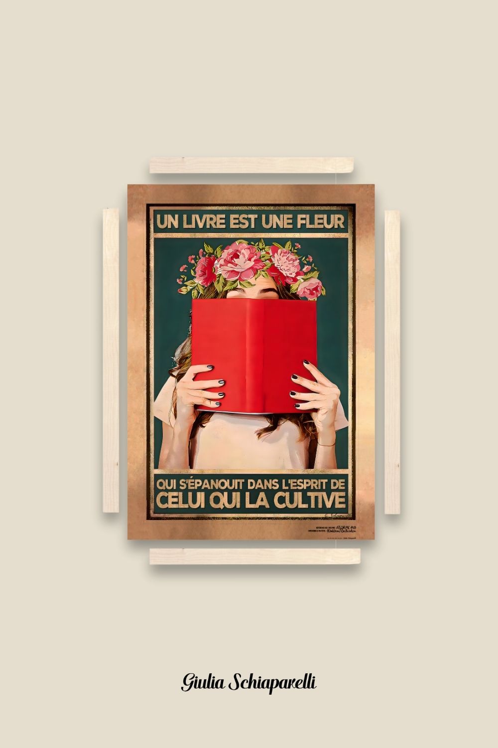 Un libro es una flor que florece en la mente de quien la cultiva 