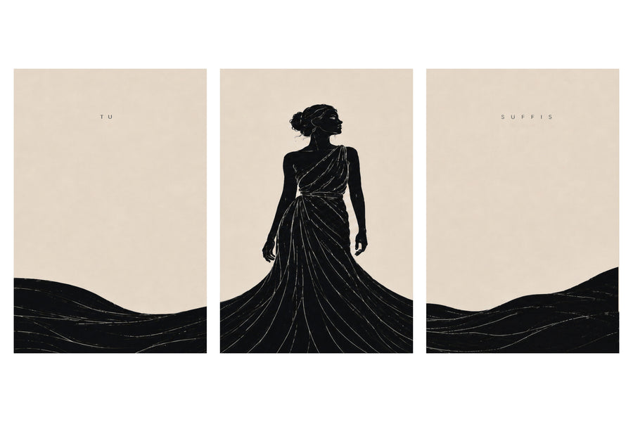 Triptyque — Tu suffis présenté en trois panneaux