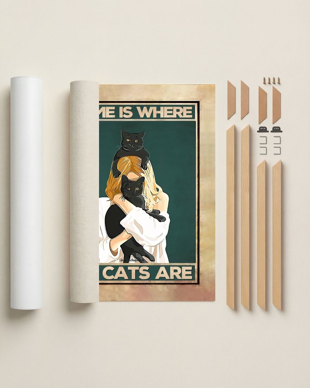 Thuis is waar mijn katten zijn 