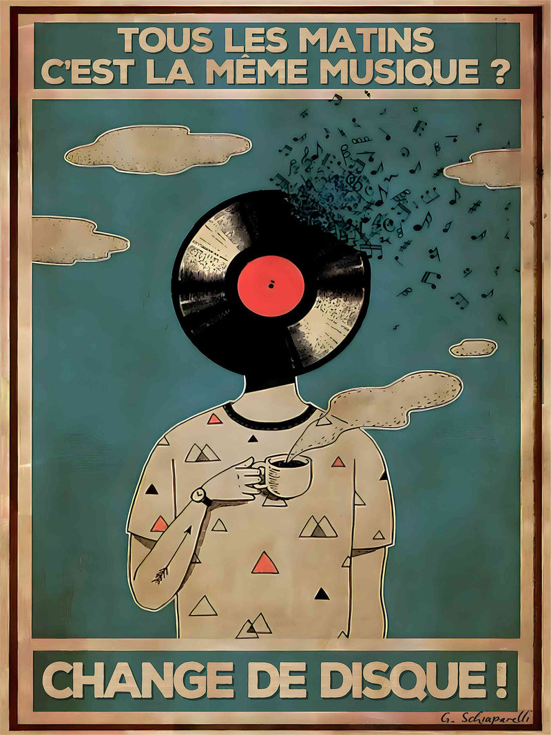 Jeden Morgen ist es die gleiche Musik? Wechsel die Platte! 