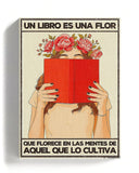 Un libro es una flor que florece de las mentes de aquel que lo cultiva - Beige Limited Edition