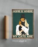 El hogar es donde están mis gatos 