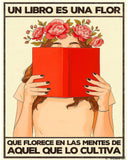 Un libro es una flor que florece de las mentes de aquel que lo cultiva - Beige Limited Edition