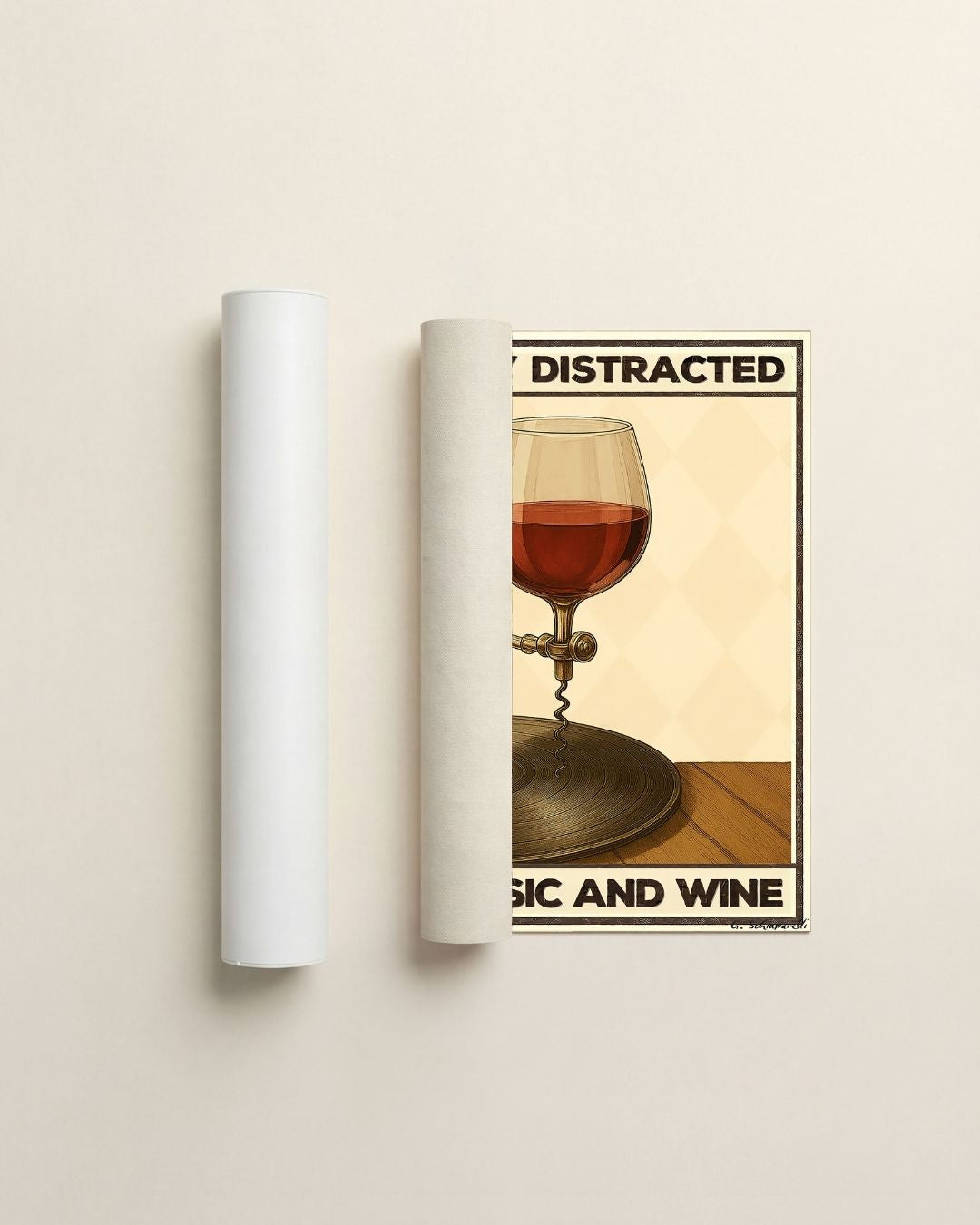 Easily distracted by music and wine