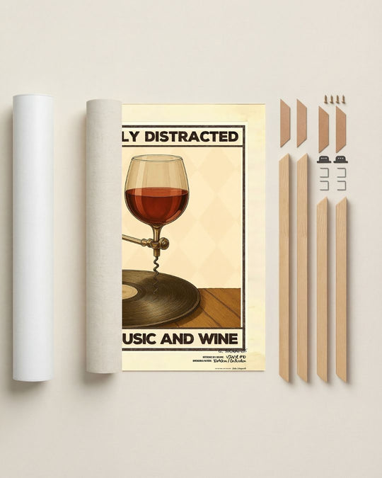 Easily distracted by music and wine