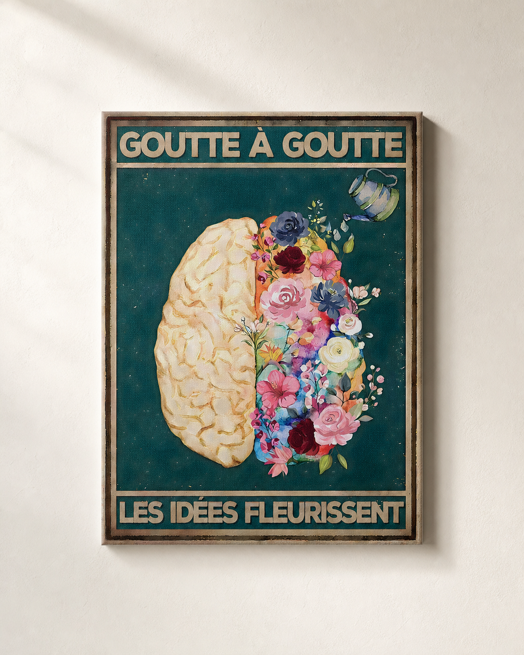 TEST COTON-LIN SANS CADRE — Goutte à goutte, les idées fleurissent