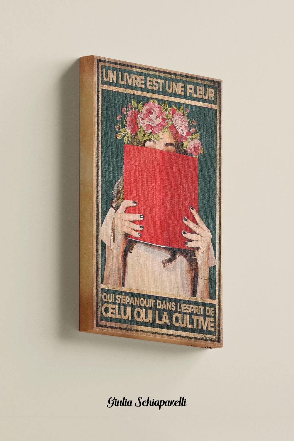 Un libro es una flor que florece en la mente de quien la cultiva 
