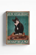 Me veía gato en la cima de la pila 