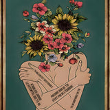 Canvas - Geen spiegels, ik zie het leven in bloemen 