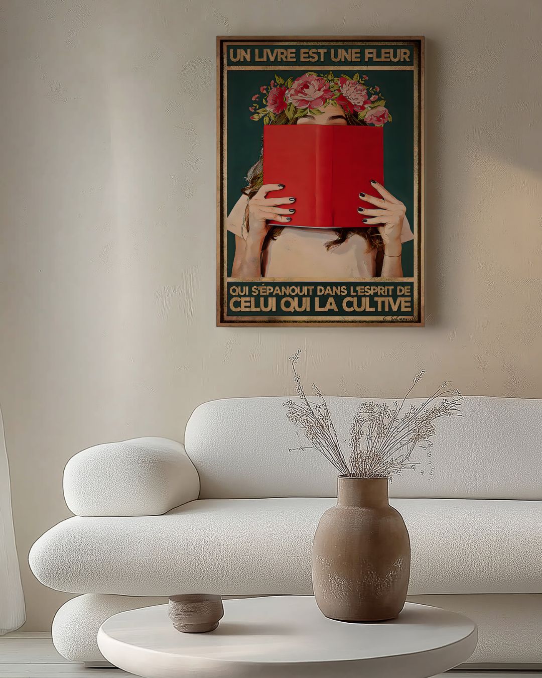 A book is a flower that blooms in the mind of the one who cultivates it 