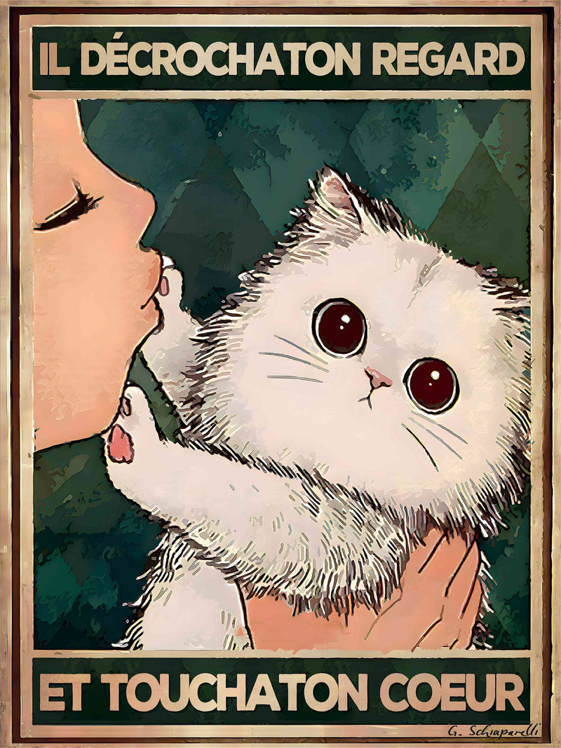 Er senkte den Blick und berührte das Herz 