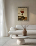 Fácilmente distraído por la música y el vino 