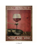 Leicht ablenkbar durch Musik und Wein 